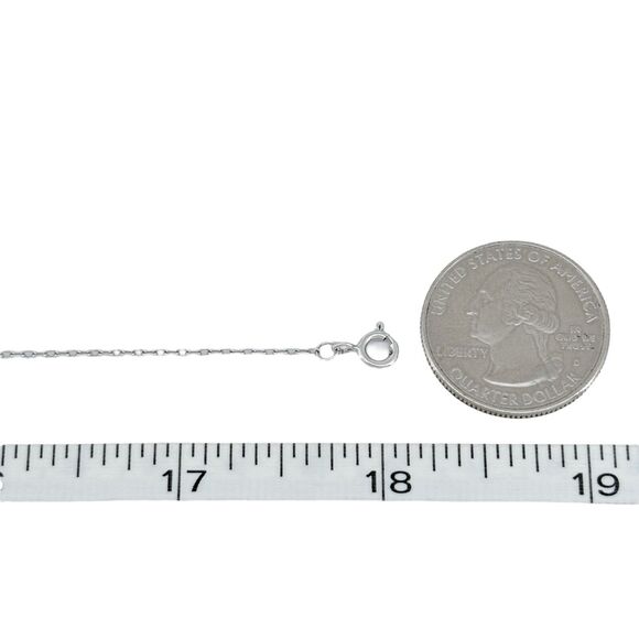 Vintage Sterling Silver S925 Cubic Zirconia Panda Pendant Necklace 16.25"-18" - Picture 5 of 6